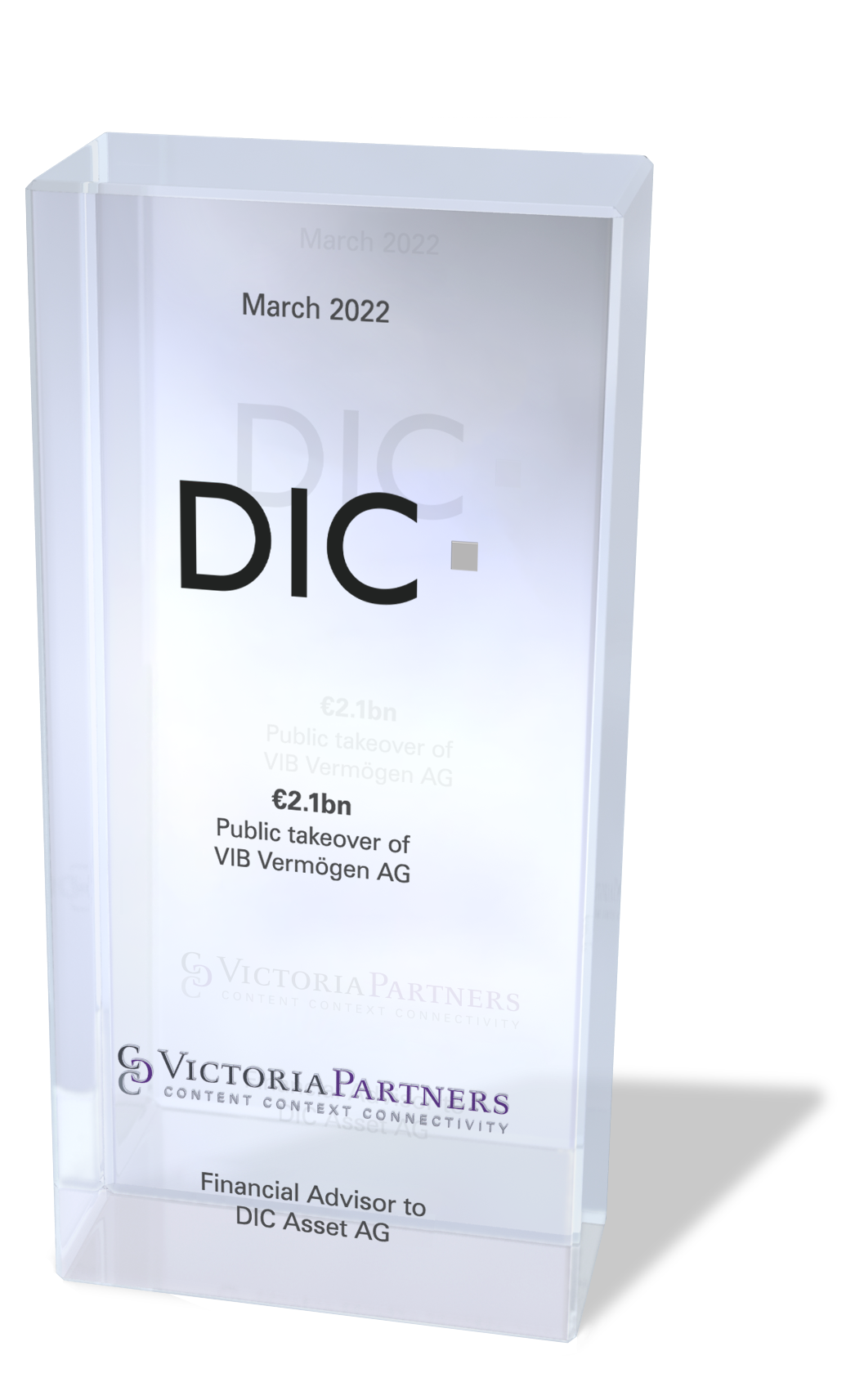 VICTORIAPARTNERS - Financial Advisor to DIC Asset AG - March 2022