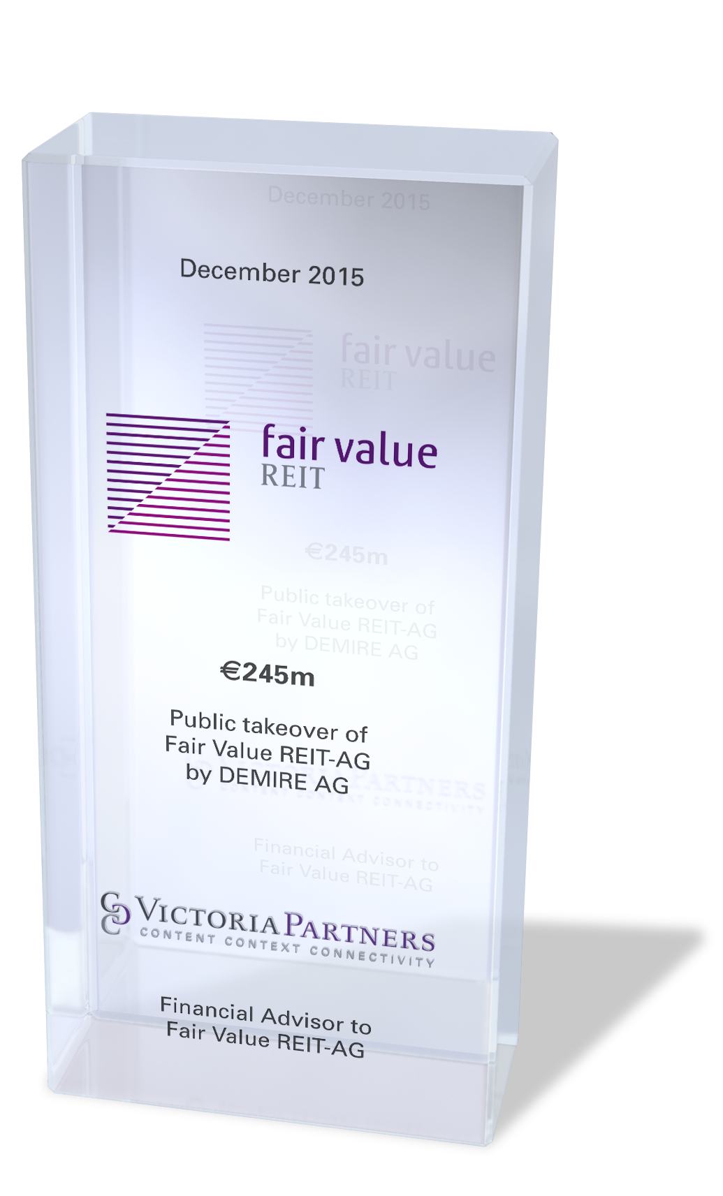 VICTORIAPARTNERS - Financial Advisor to Fair Value REIT-AG - December 2015
