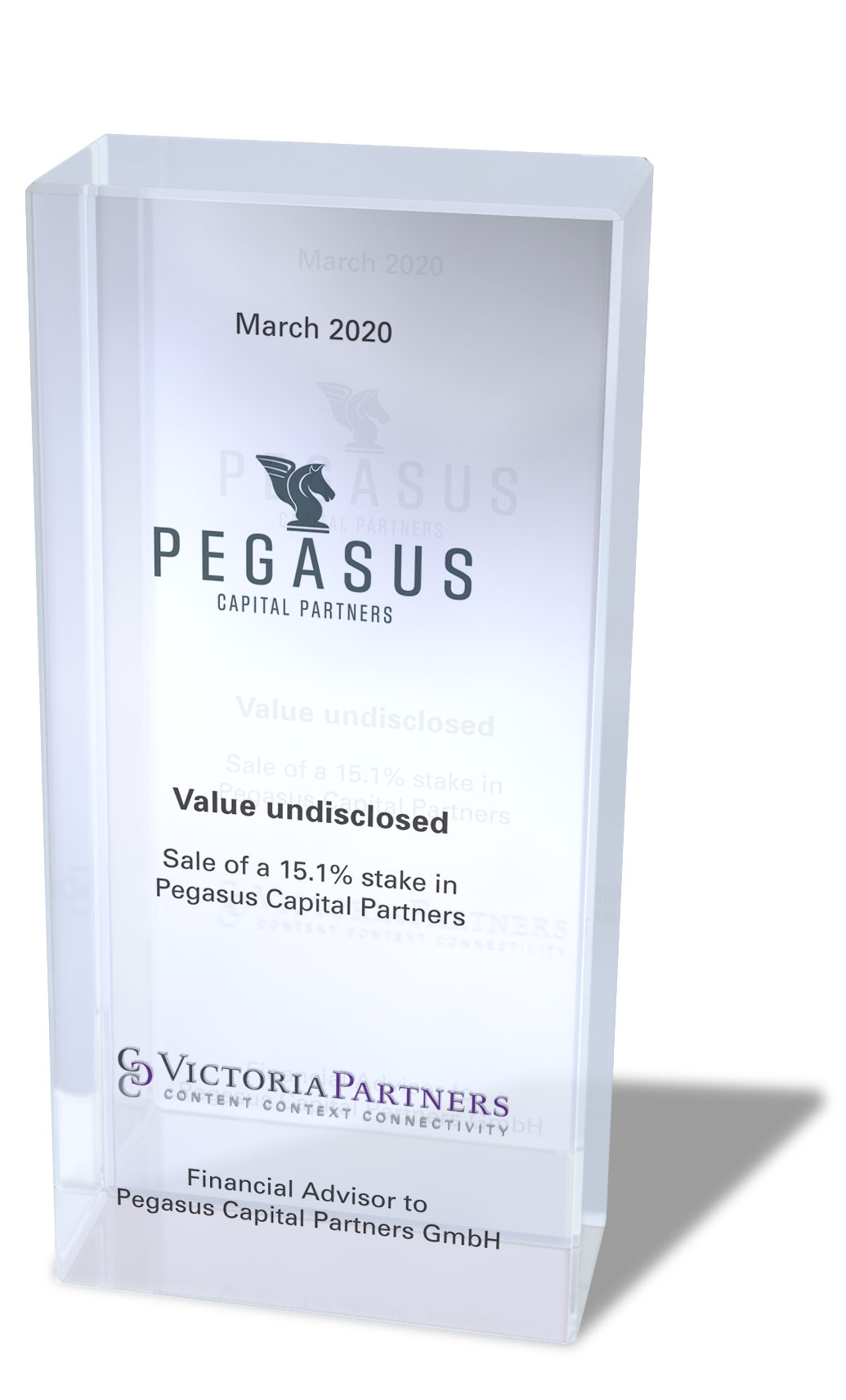 VICTORIAPARTNERS - Financial Advisor to Pegasus Capital Partners GmbH - March 2020