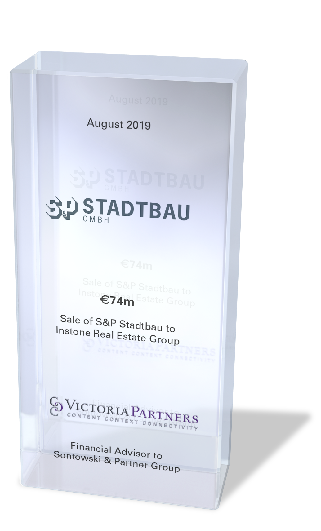 VICTORIAPARTNERS - Financial Advisor to Sontowski & Partner Group - August 2019