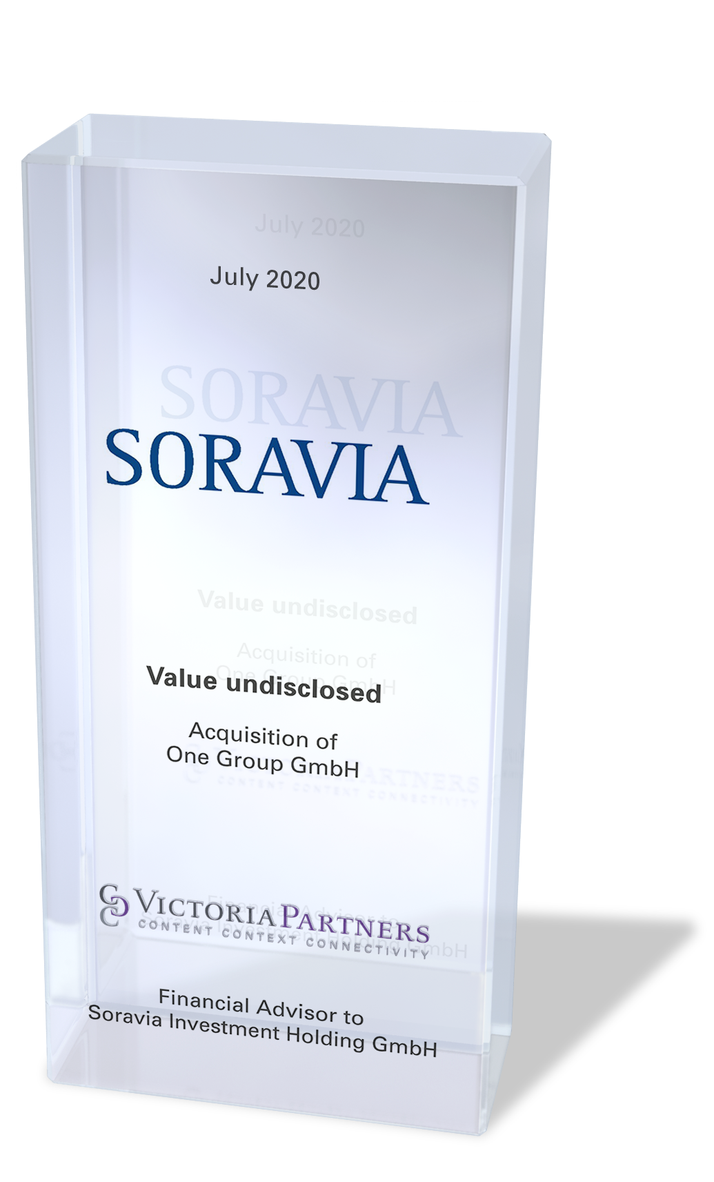 VICTORIAPARTNERS - Financial Advisor to Soravia Investment Holding GmbH - July 2020