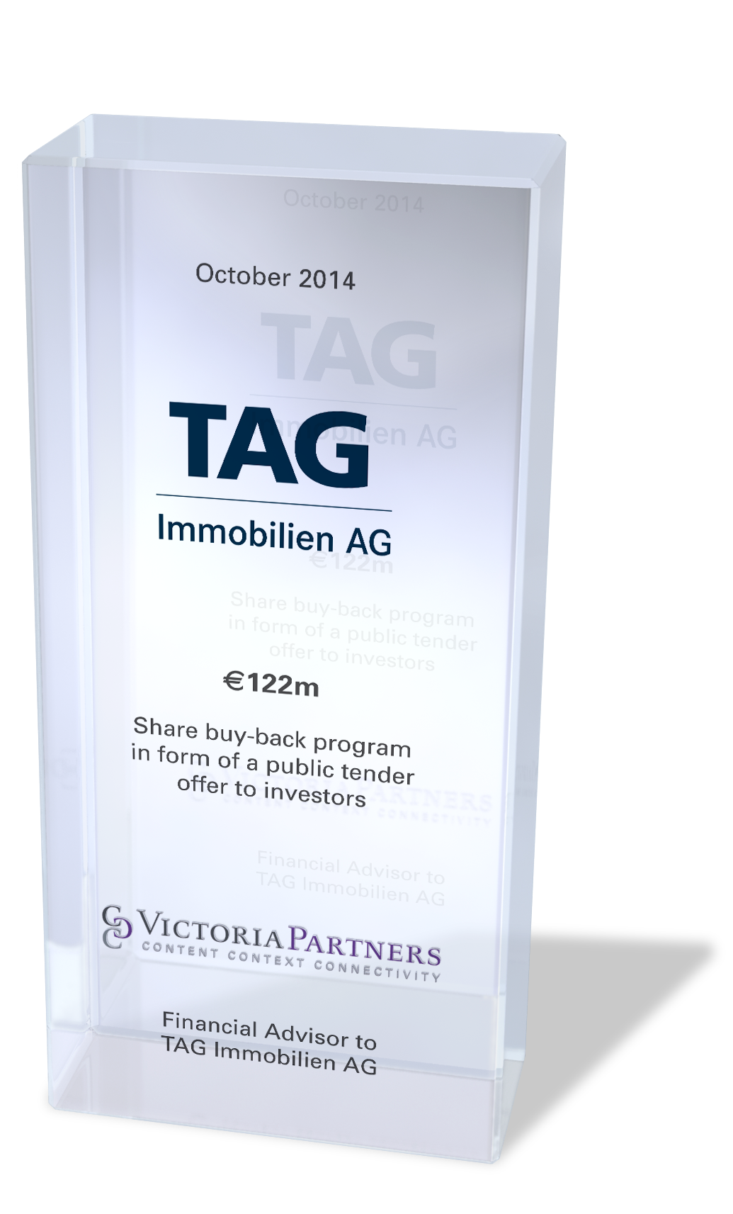 VICTORIAPARTNERS - Financial Advisor to TAG Immobilien AG - October 2014