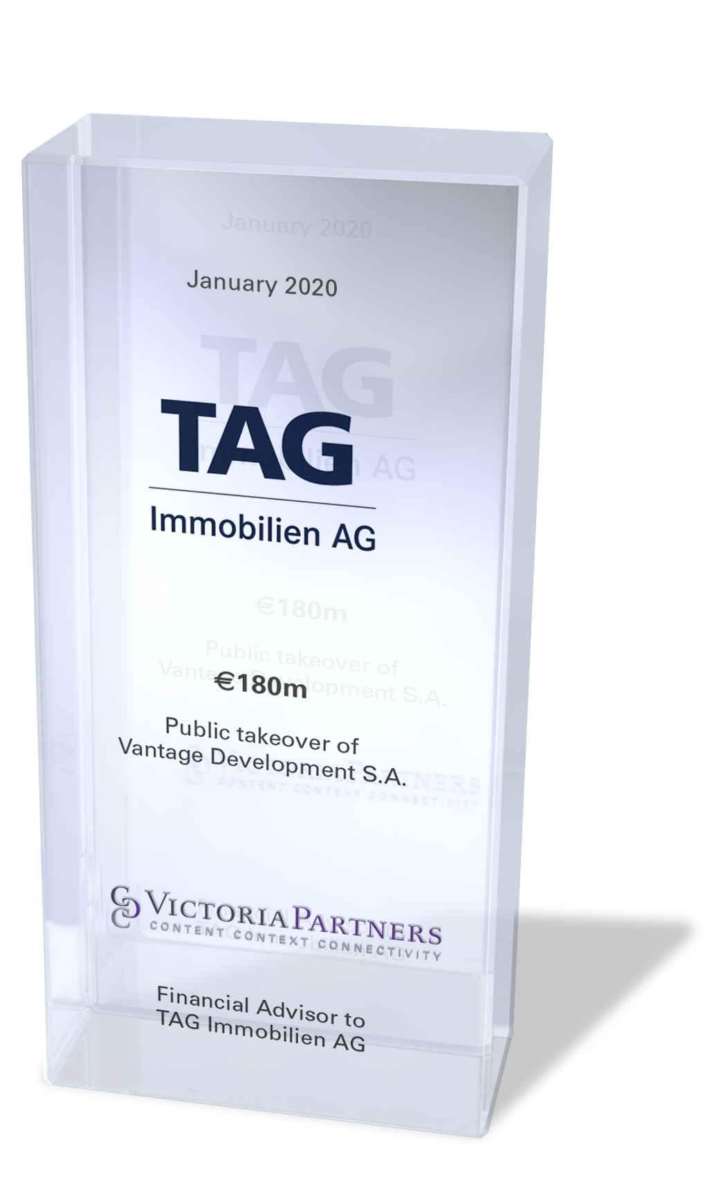 VICTORIAPARTNERS - Financial Advisor to TAG Immobilien AG - January 2020