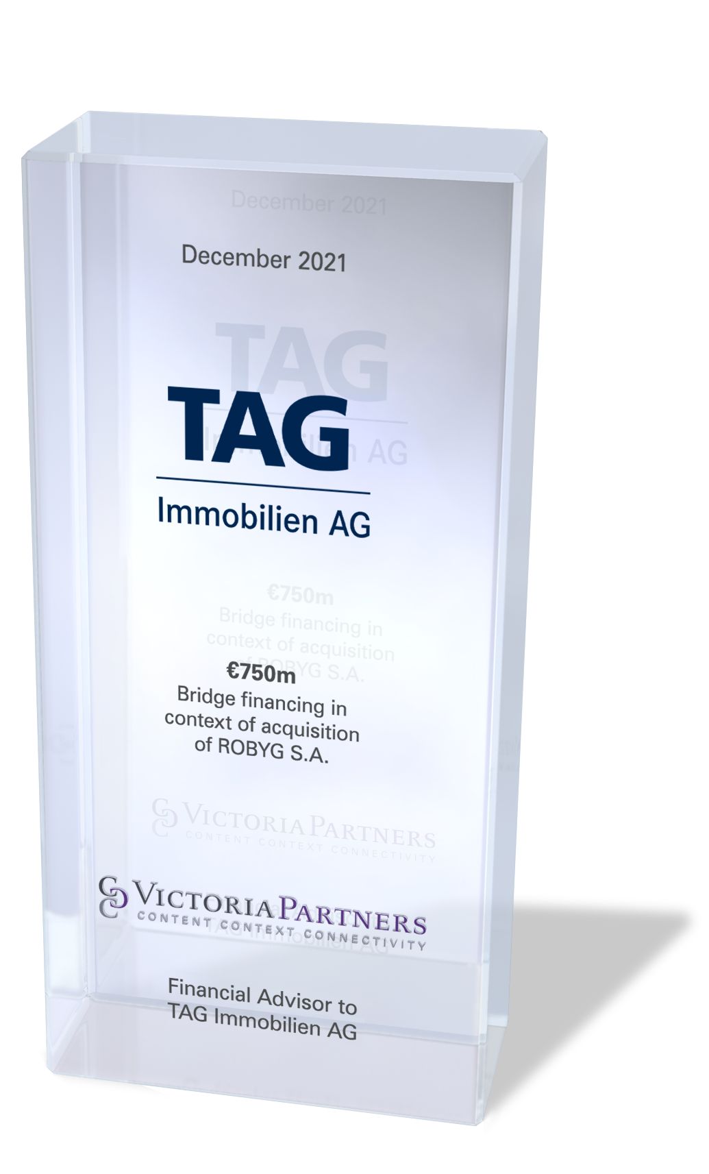 VICTORIAPARTNERS - Financial Advisor to TAG Immobilien AG - December 2021