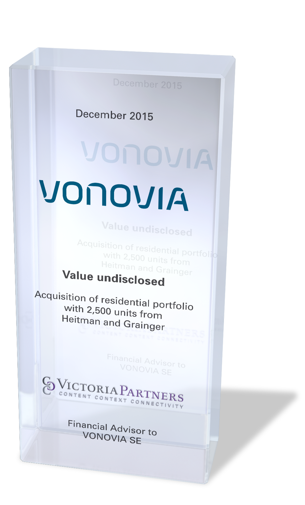 VICTORIAPARTNERS - Financial Advisor to VONOVIA SE - December 2015