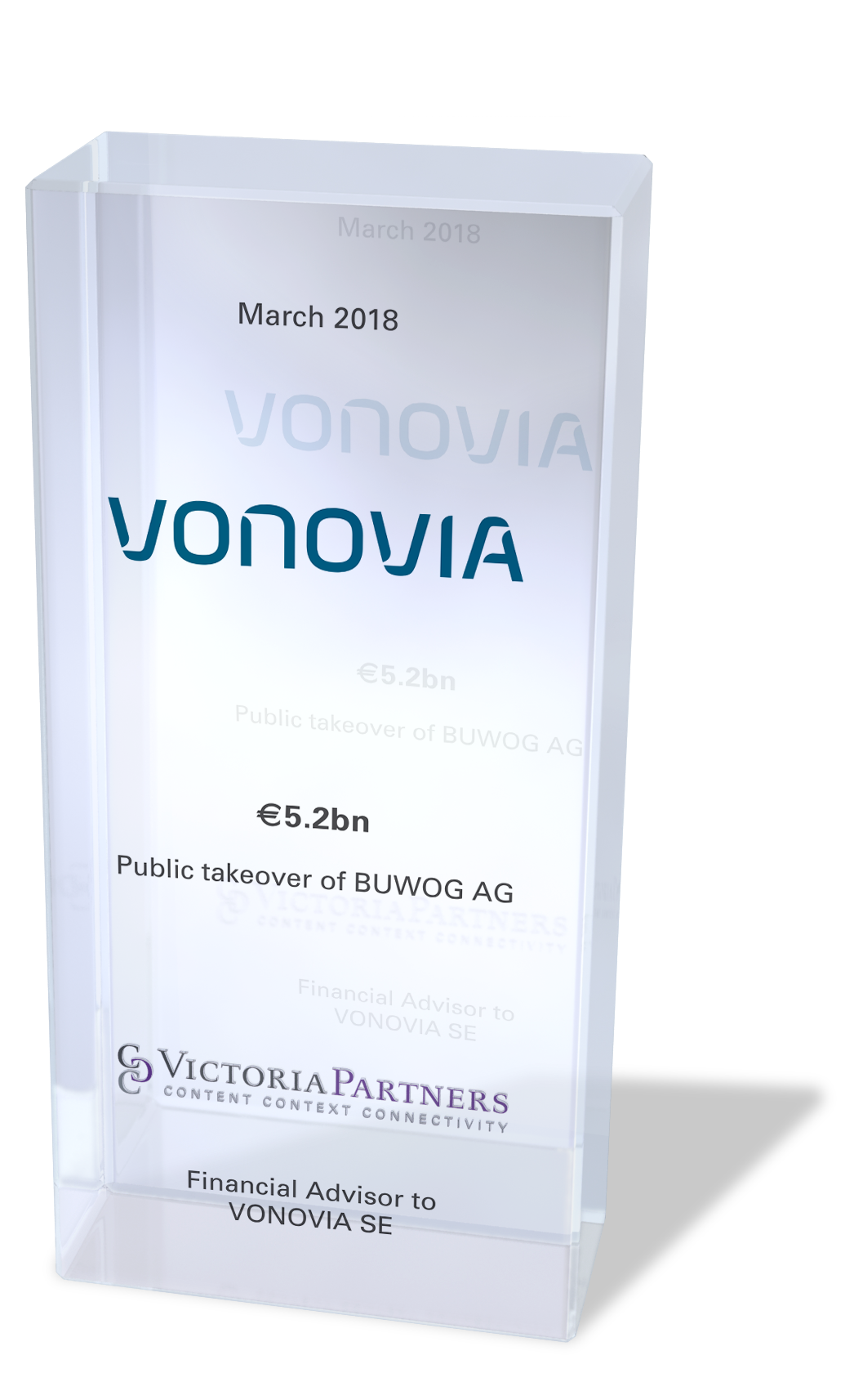 VICTORIAPARTNERS - Financial Advisor to Vonovia SE