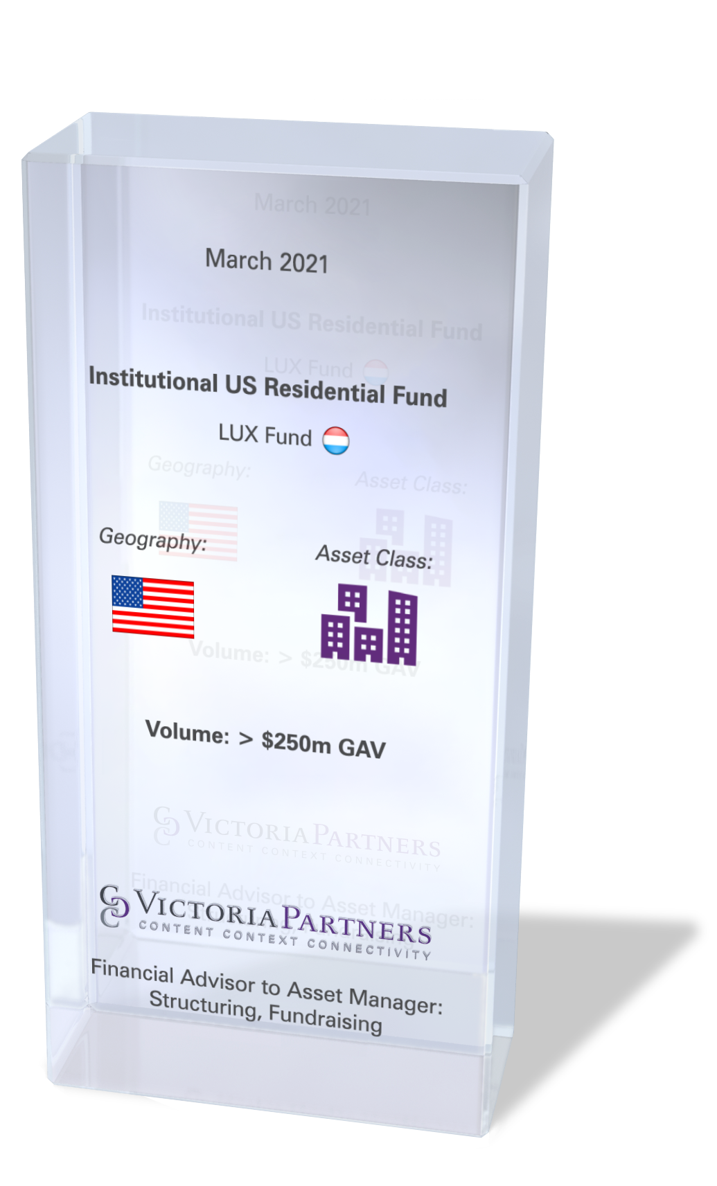 VICTORIAPARTNERS - Financial Advisor to Asset Manager: Structuring, Fundraising in the US - March 2021