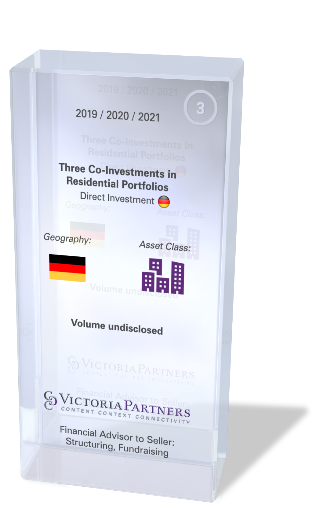 VICTORIAPARTNERS - Financial Advisor to Seller: Structuring, Fundraising in Germany - 2019/2020/2021